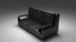  Leather Sofa 3D model