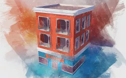 Low Poly Building Low-poly  3D model