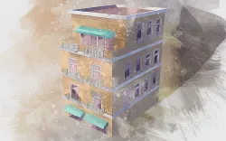Low Poly Building Low-poly  3D model
