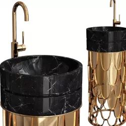 Maison Valentina Luxury Bathrooms Washbasin 3D model