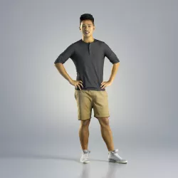 Man Jake Casual Standing 002 3D model
