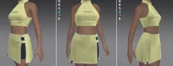 Marvelous Designer Garment - Female Activewear 02 3D model