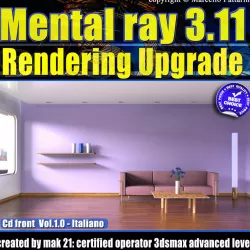 Mental Ray 3 11 In 3dsmax 2014 Vol 1 Rendering Upgrade cd front 3D model