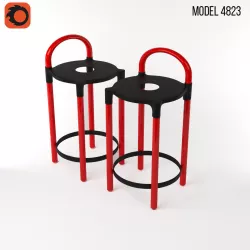 Model 4823 stool by Anna Castelli Ferrieri for Kartell 3D model