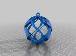 My Customized Spiral Sphere Ornament - Customizer enabled