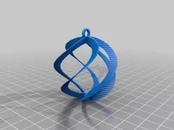 My Customized Spiral Sphere Ornament - Customizer enabled