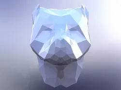 PITBULL FACE 3D model