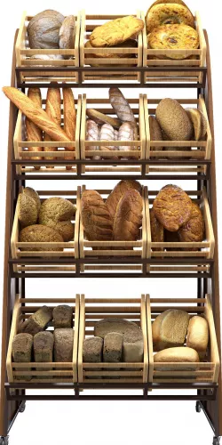 Rack with bread 3D model