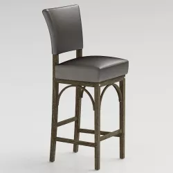Restoration Hardware Leather Barstool 3D model