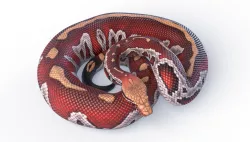 Rigged Blood Python Low-poly  3D model