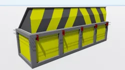 Road Blocker  Low-poly  3D model