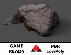 Rock Scan Low-poly  3D model