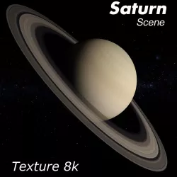 Saturn Scene 3D model