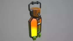 Sci-fi energy battery Low-poly  3D model