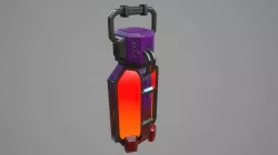 Sci-fi energy battery Low-poly  3D model