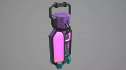 Sci-fi energy battery Low-poly  3D model