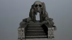 skull cave Low-poly  3D model