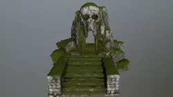 skull cave Low-poly  3D model