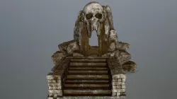 skull cave Low-poly  3D model