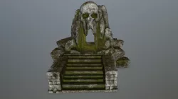 skull cave Low-poly  3D model