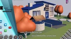 Small House Animation Cinema 4D  3D model