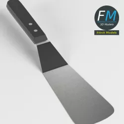 Small kitchen spatula 3D model