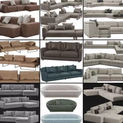 Sofas collection 2 3D model