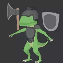 Solider Lizard Low-poly  3D model