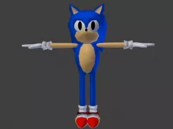 Sonic - Sonic The Hedgehog Low-poly  3D model