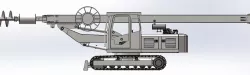 Square bar rotary drilling rig