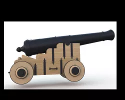 Swedish 1780 -1799 Cast Iron Cannon