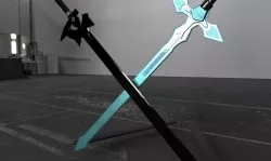 Swords - Dark Repulser and Elucidator - Sword Art Online Low-poly  3D model