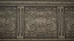 Tileable ancient fantasy wall panel textures with  relief Texture