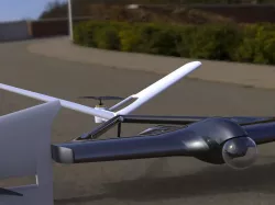 Tricopter powered glider uav