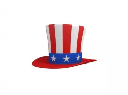 Uncle Sam Hat 3D model