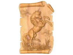unicorn wall decor 3D models for artcam and aspire 3D model