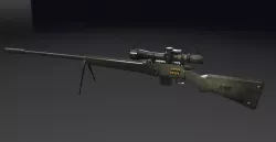 USR - Sniper rifle Low-poly  3D model