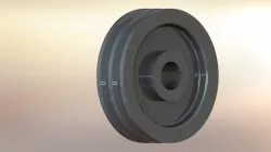 V-belt double pulley