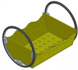 WOOD CRADLE