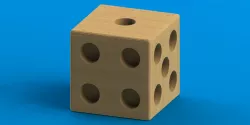 Wooden Dice Tealight Holder