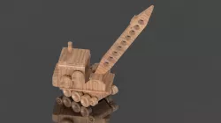 Wooden Toy Crane