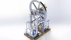 2 Cylinder entablature engine
