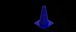 300mm blue road cone