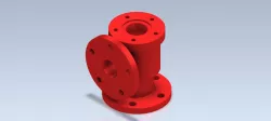 3D CAD Basic exercise/ stop valve body/ Autodesk Inventor Pro