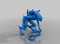 Alien - Xenomorph Warrior Drone (low poly)