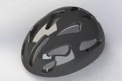Bionic bicycle helmet with tortoiseshell structures