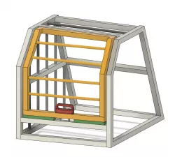 Canine/dog cage/crate Maru #1 for Kia Niro 2017