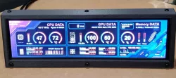 Case for 8.8 inch 1920x480 LCD panel HSD088IPW1 - AIDA64 Sensor Panel