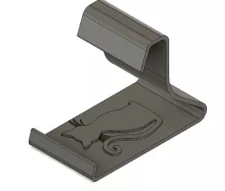 Cell phone holder with a cat