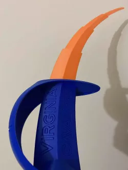 Curved Collapsing Blades for UVA Sabre
